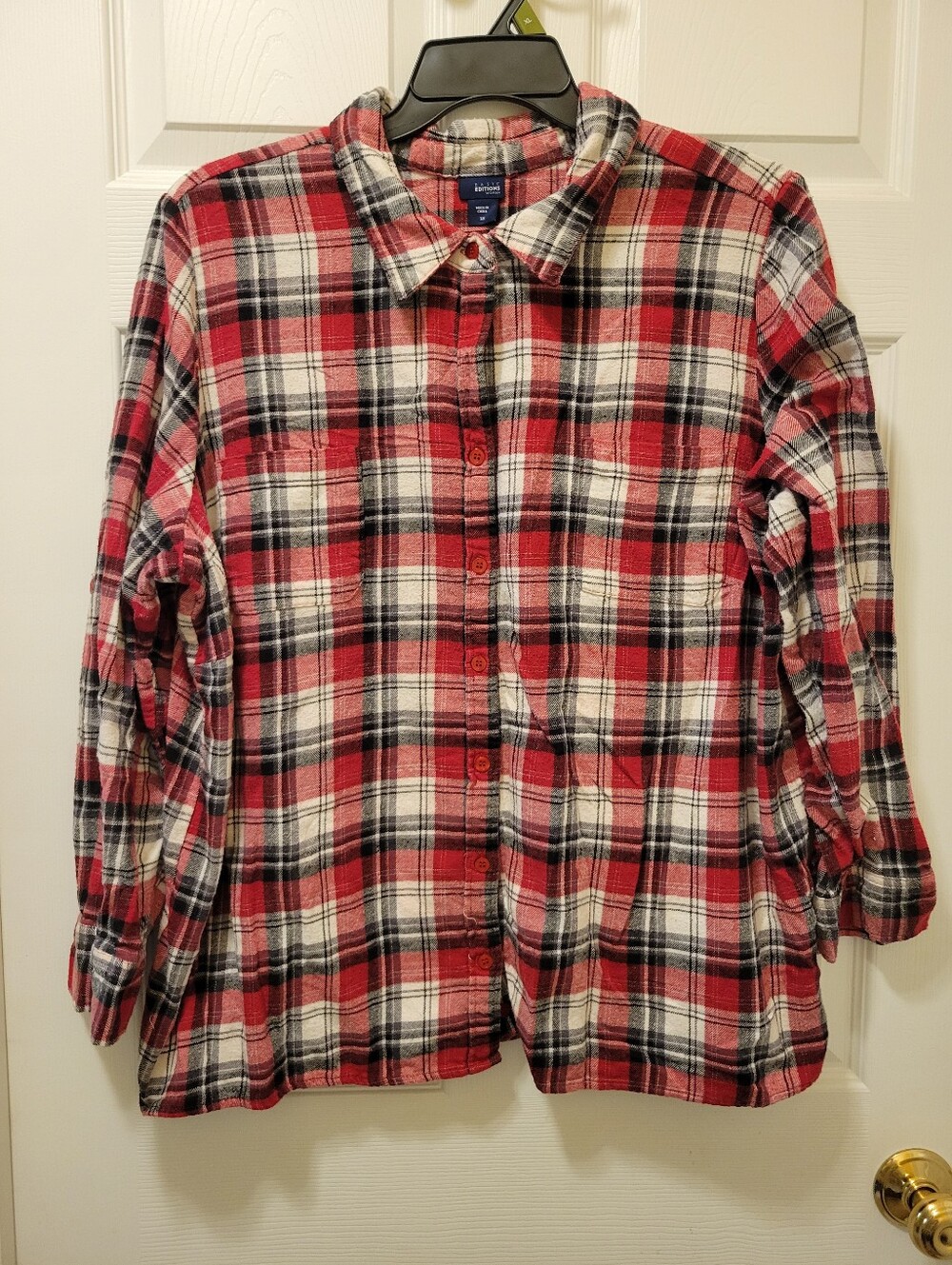 Womens Sz. 3X Plaid Button Up Shirt